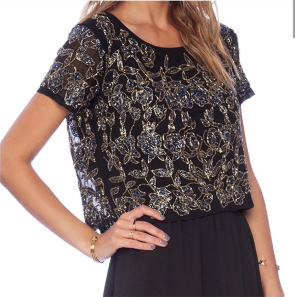 •NBD• Beaded Crop Top